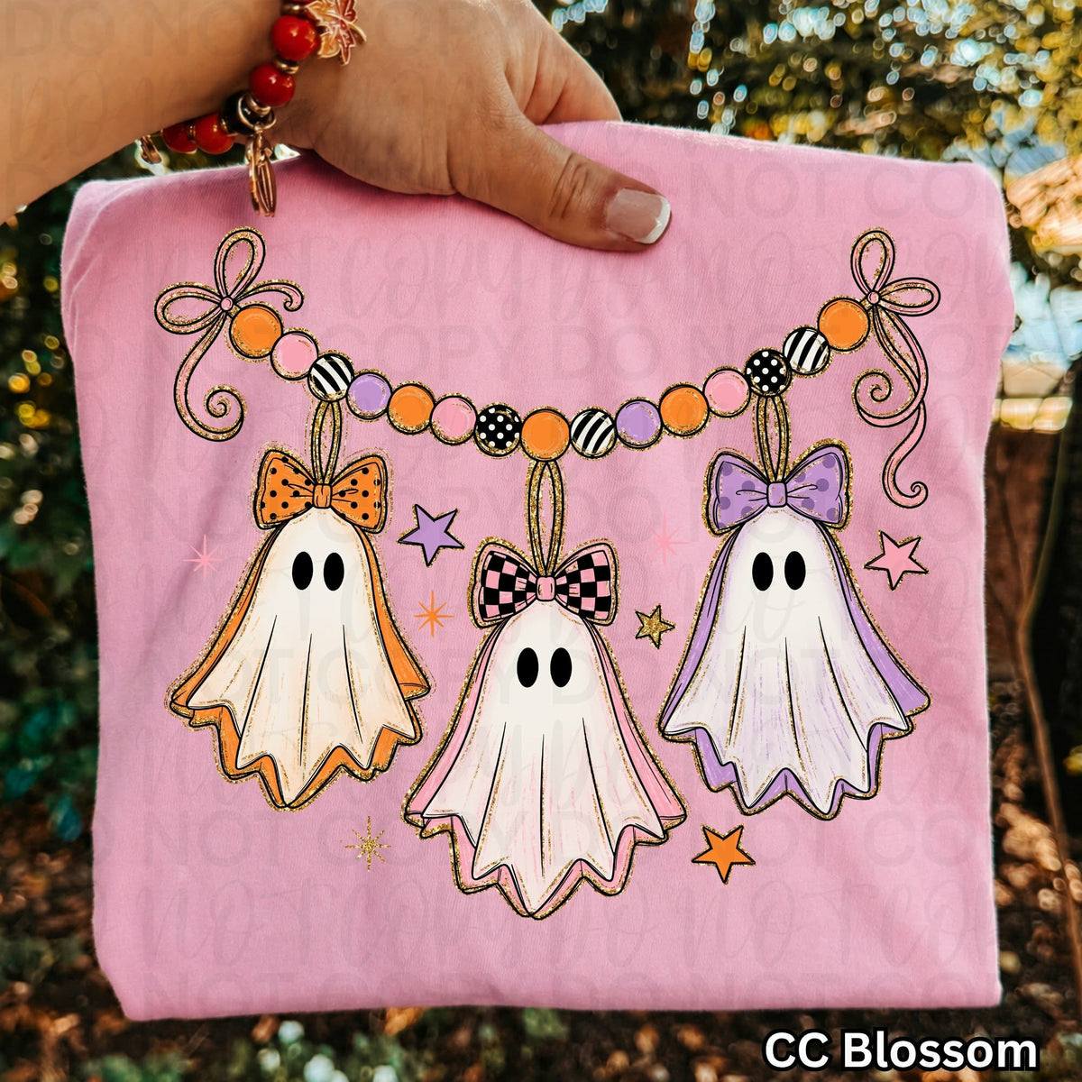 Triple ghost with bead banner checkered (UAC) DTF Transfer
