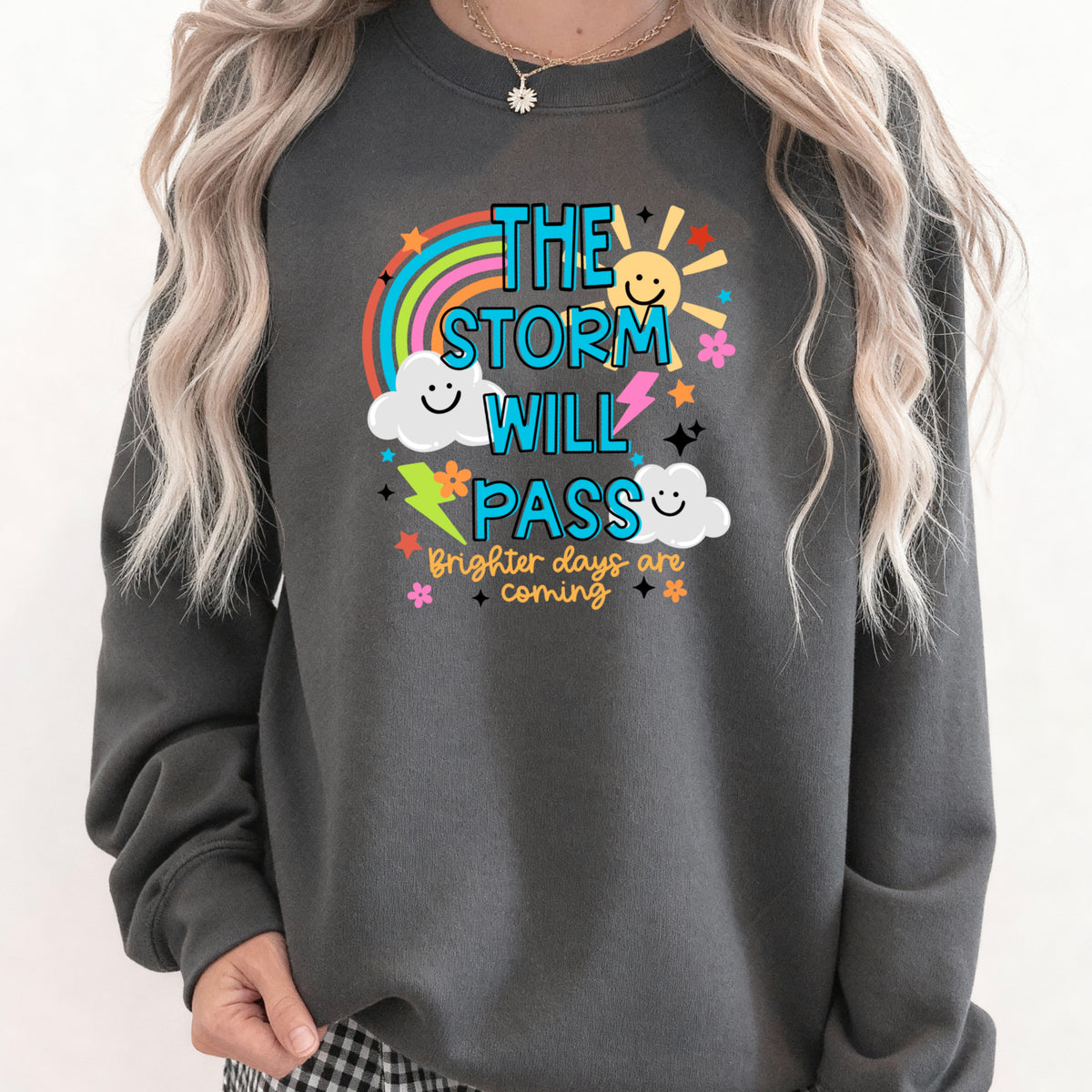 The storm will pass happy cloud and sun (CSC) DTF Transfer