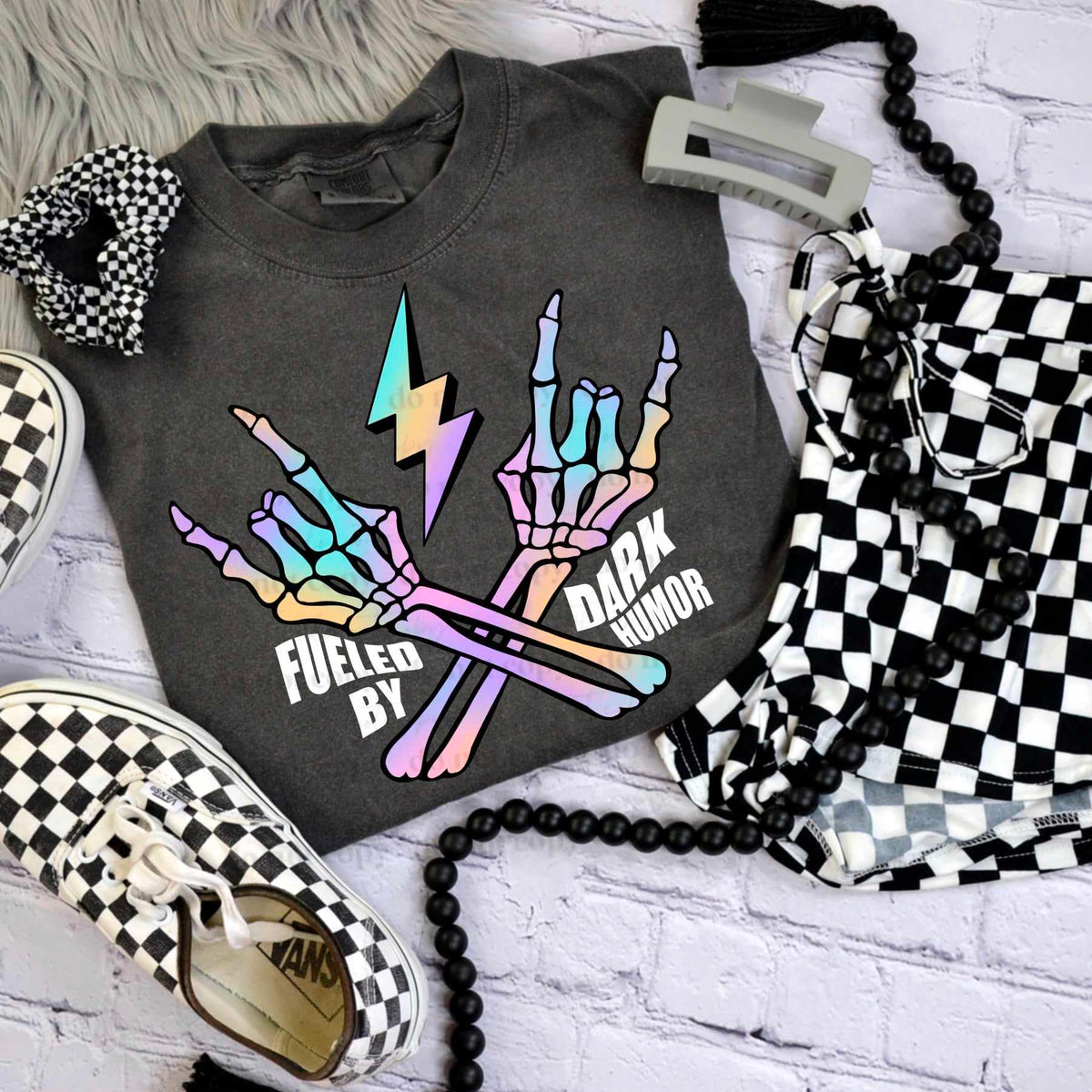 Fueled by dark humor (CSC) 55553 DTF transfer