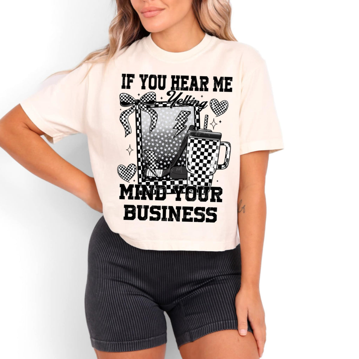 If you hear me yelling mind your business hockey (VIRGO) 91082 DTF transfer