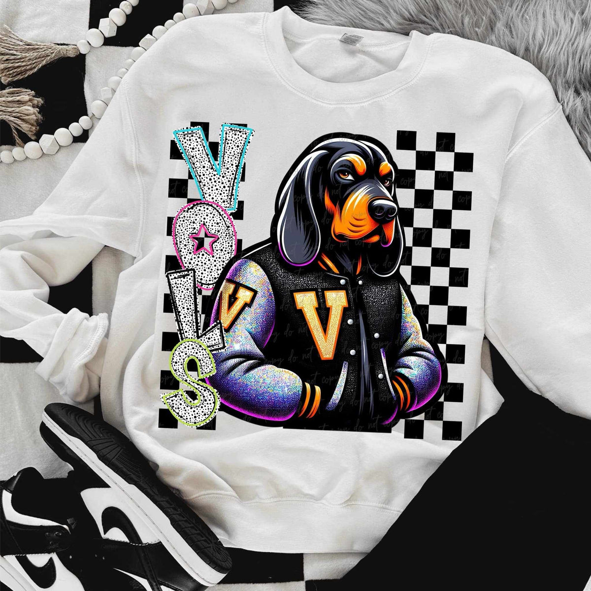 Vols Dalmatian filled with mascot (VIRGO) 58063 DTF transfer