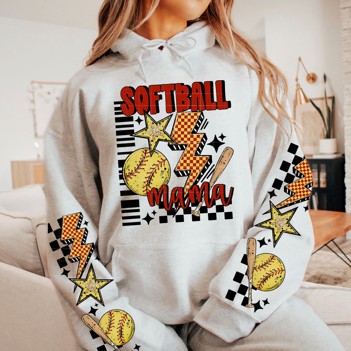 Softball Mama (front only) CSC DTF transfer