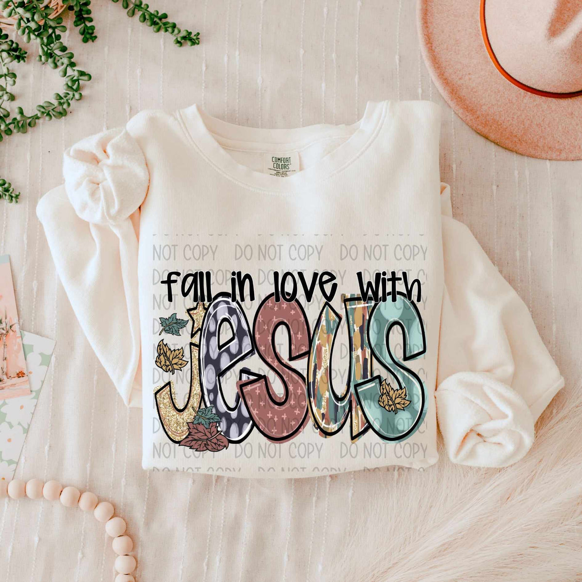Fall in love with Jesus (SWD) 55409 DTF transfer