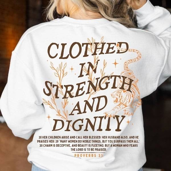 Clothed in strength and dignity (KARTA) 62957 DTF transfer