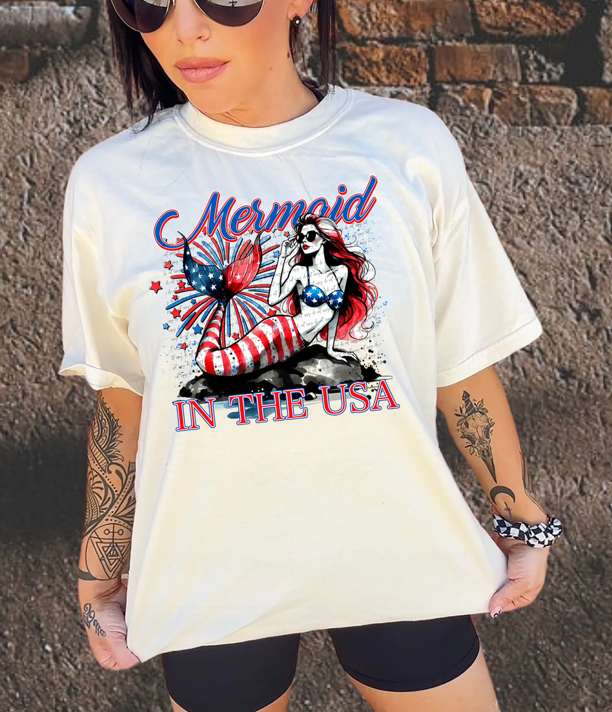 Mermaid in the USA 30425 DTF transfere