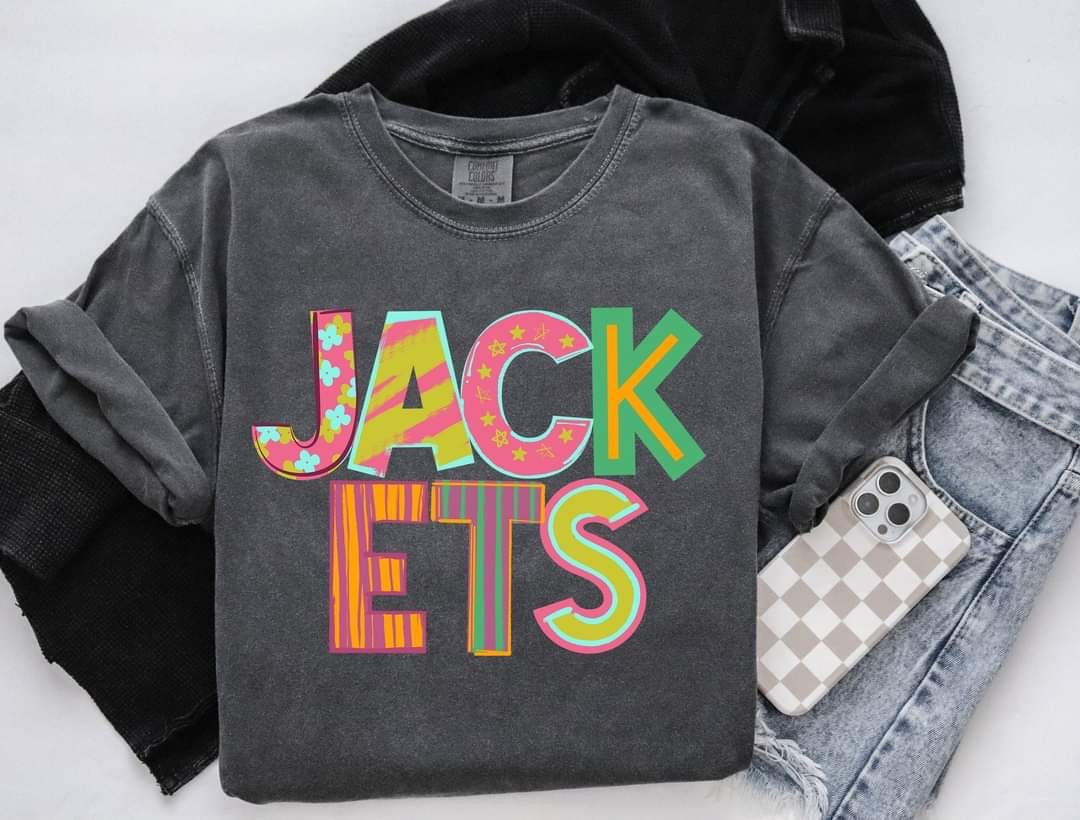 Jackets patterned font (S&G) 60338 DTF transfer