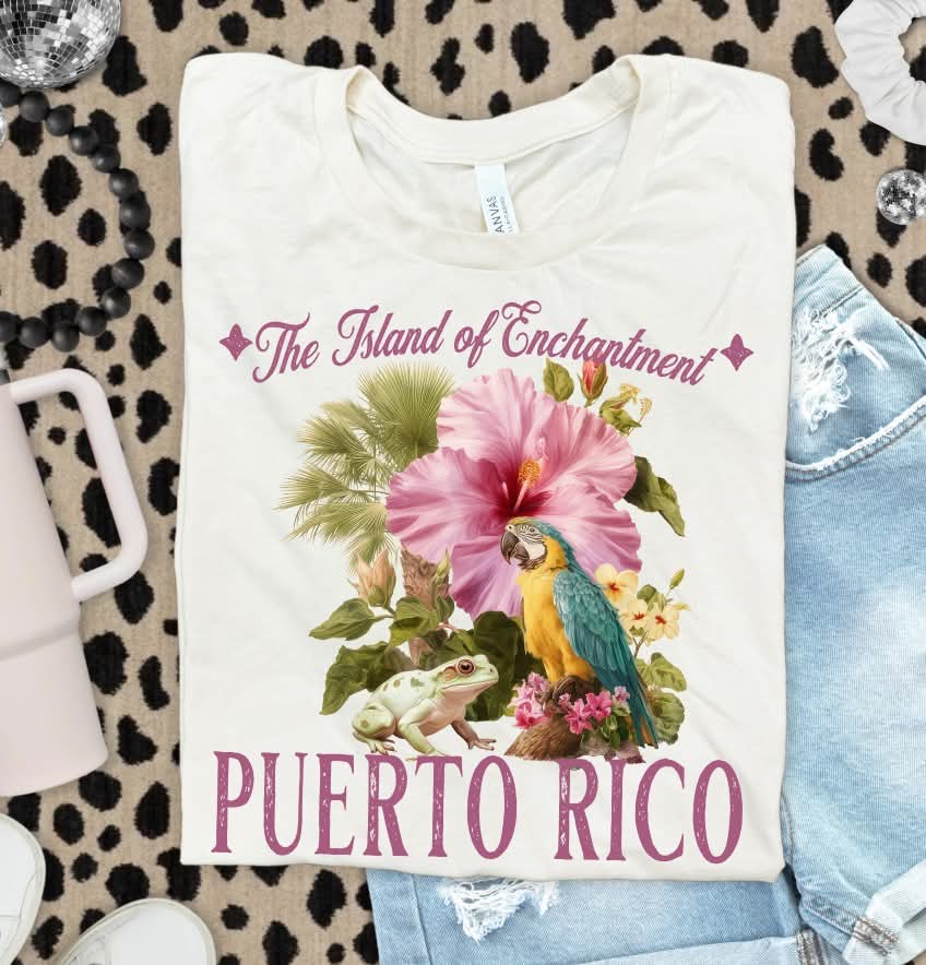 Puerto Rico flowers (s&g) DTF Transfer