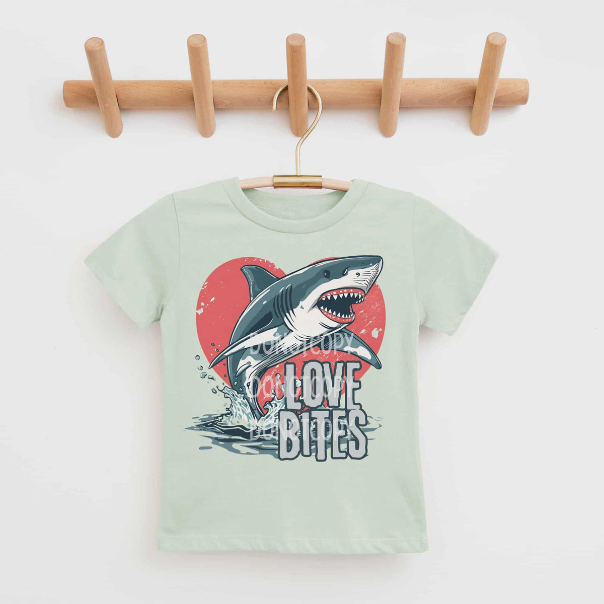 Love bites shark (CSG) DTF Transfer