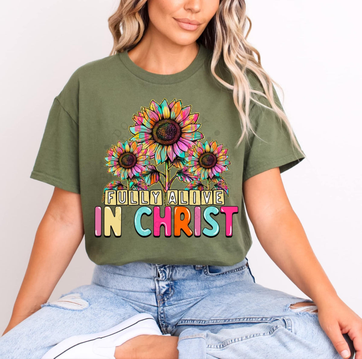 Fully alive in Christ 95886 DTF transfer
