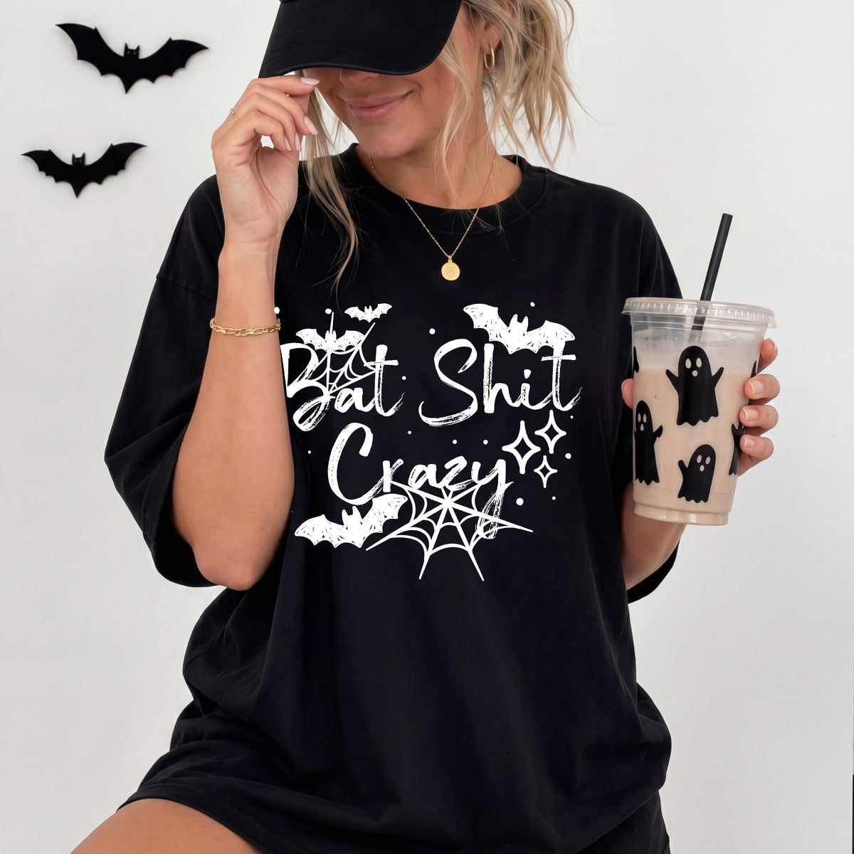 Bat shit crazy (white) (CSC) DTF Transfer