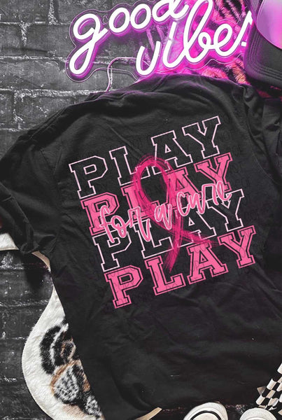 Play For a Cure Breast Cancer Awareness 49109 DTF transfer