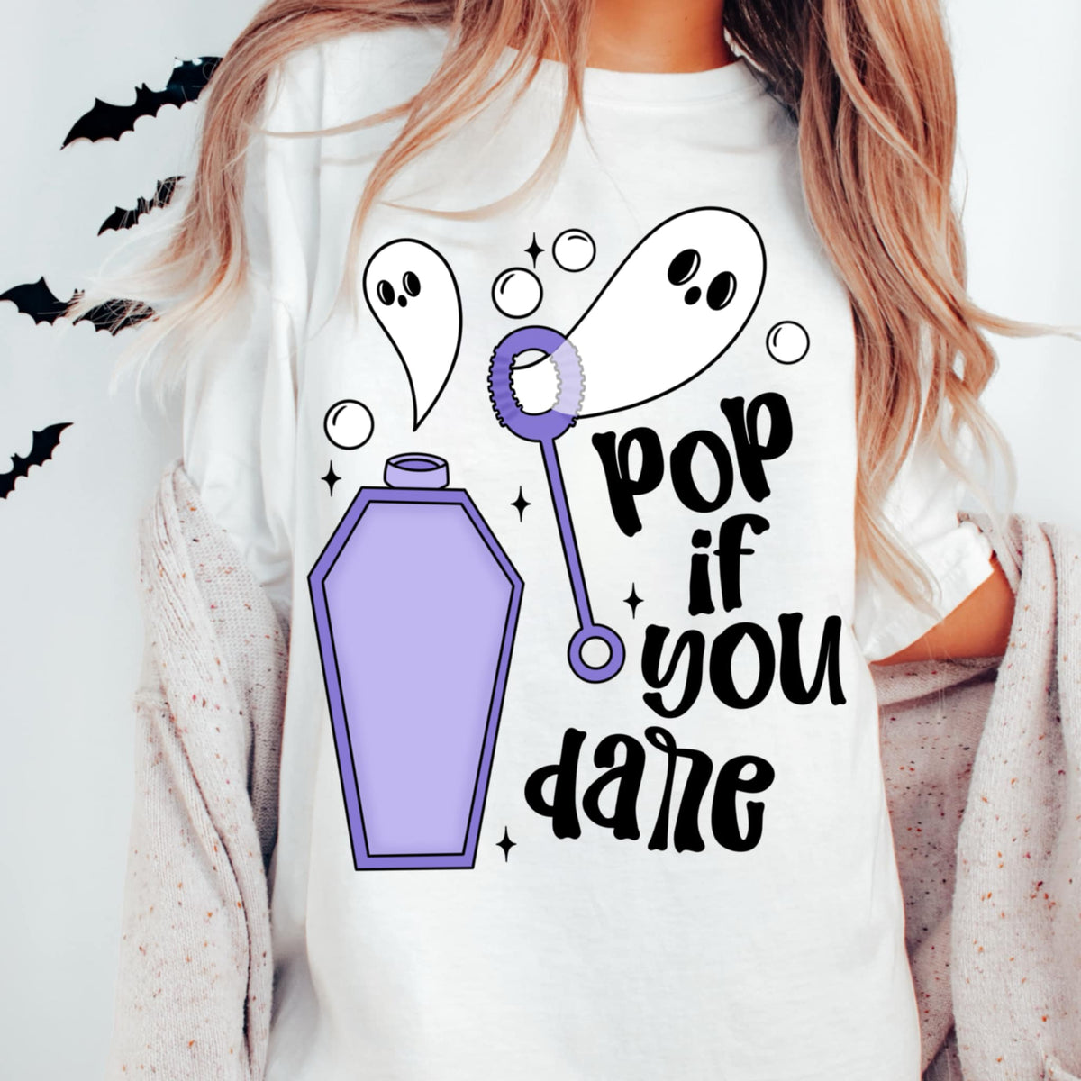 Pop if you dare (cmd) DTF Transfer