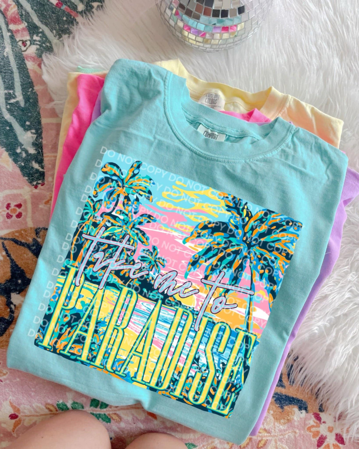 Take Me To Paradise (scg) DTF transfer