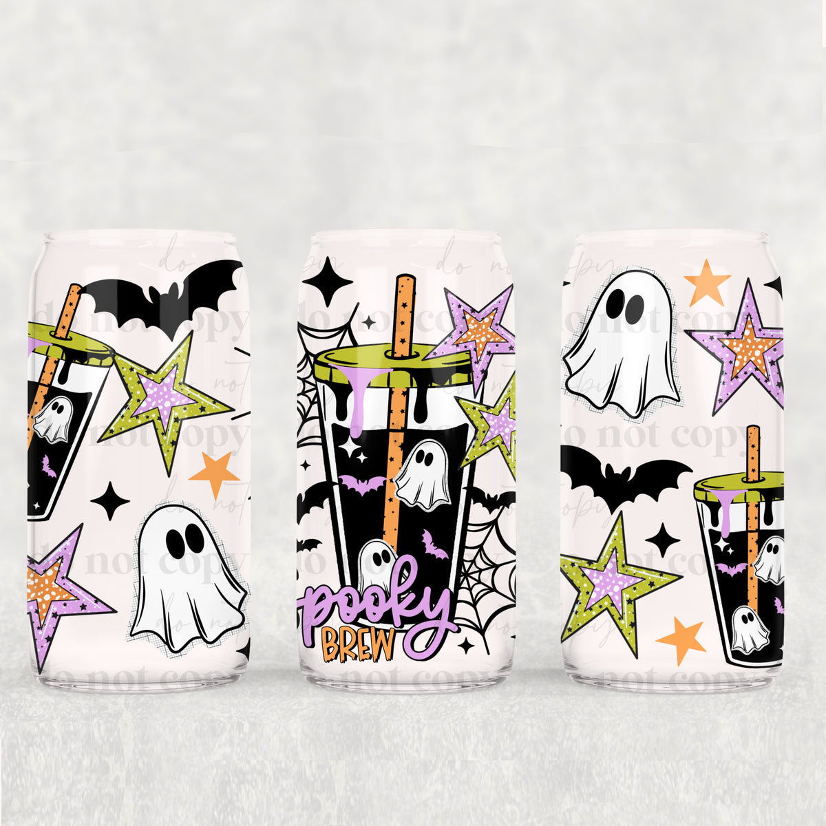 Spooky brew with stars (CSC) UV DTF WRAP
