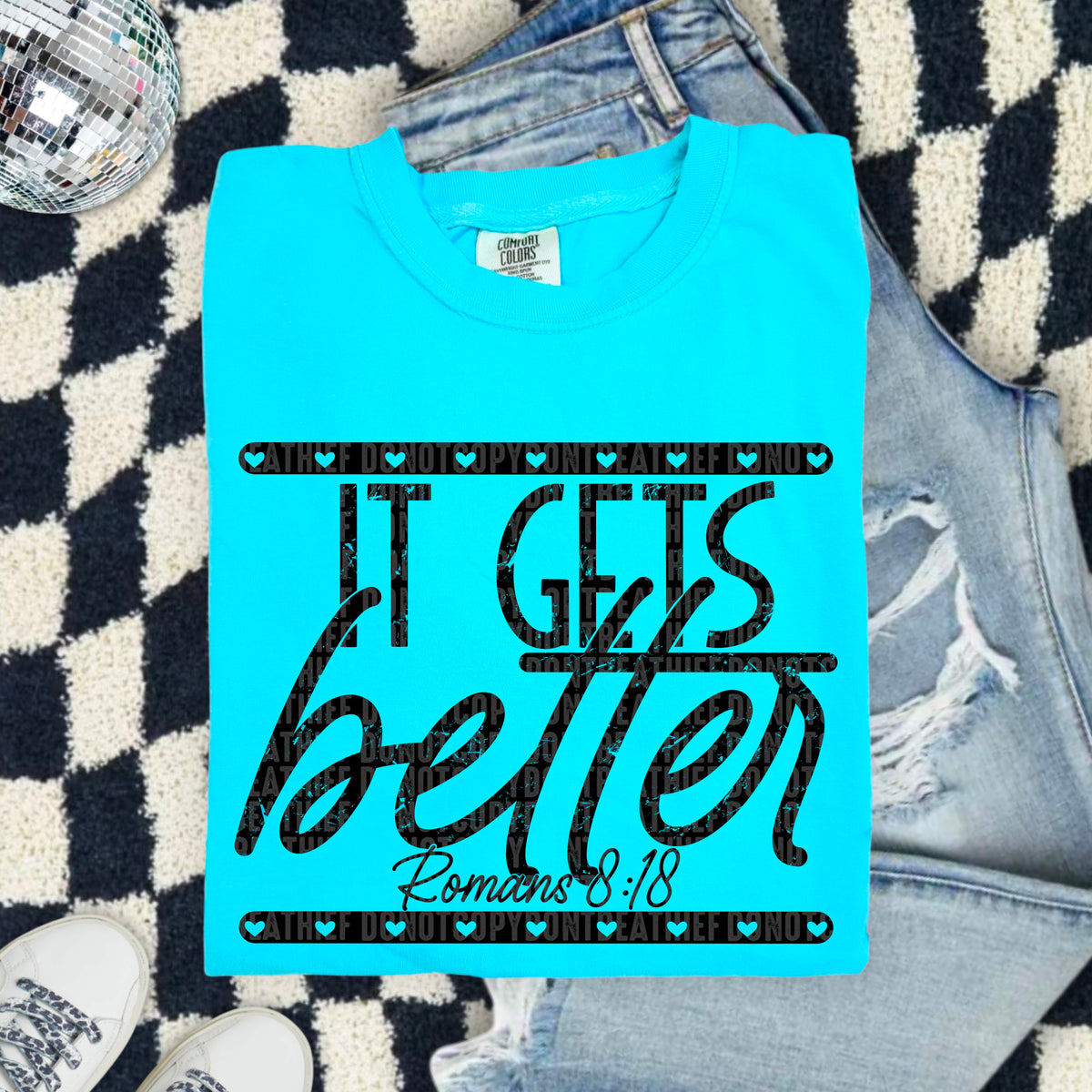 It gets better BLACK 103415 DTF transfer