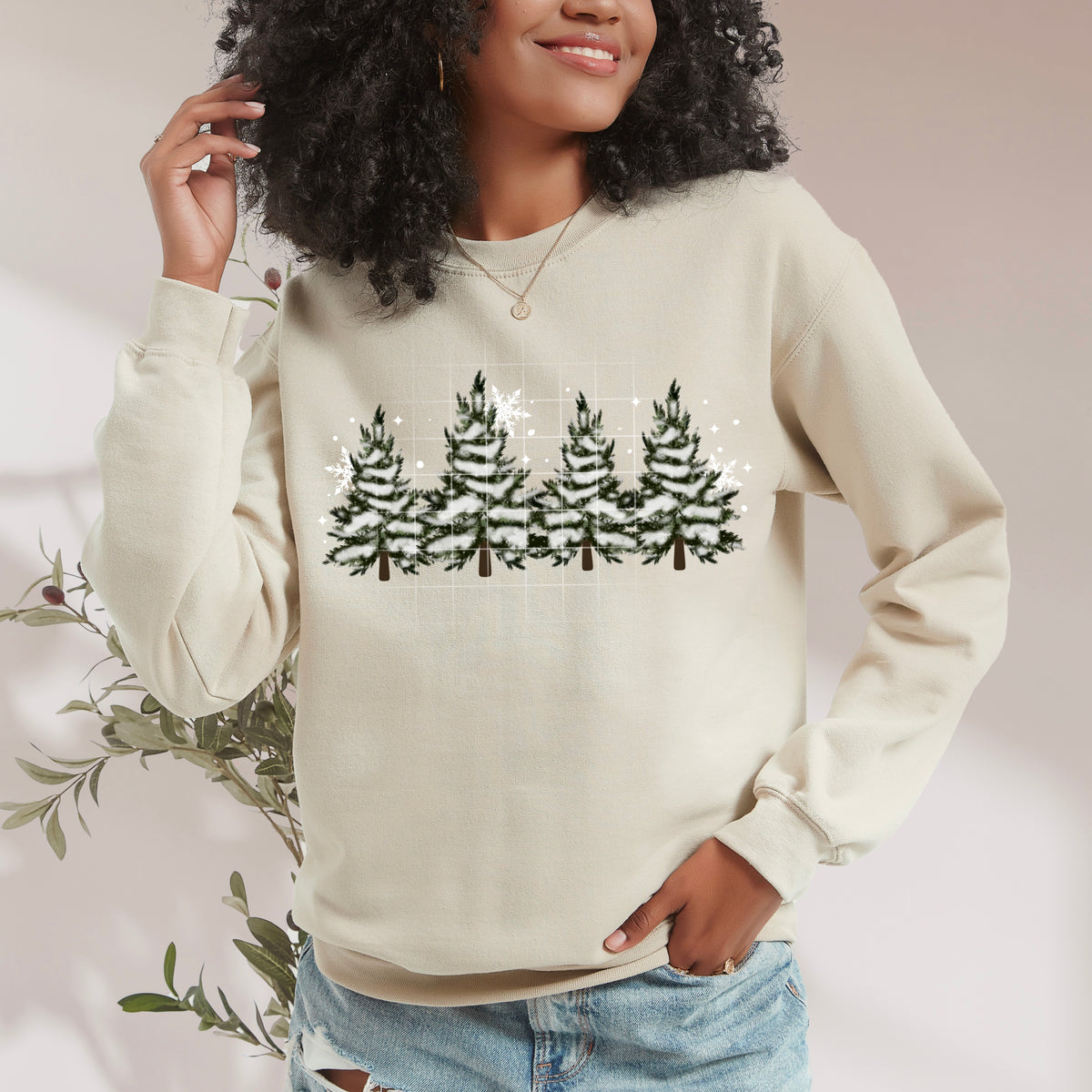 Snowy Winter Trees (CSC) DTF transfer