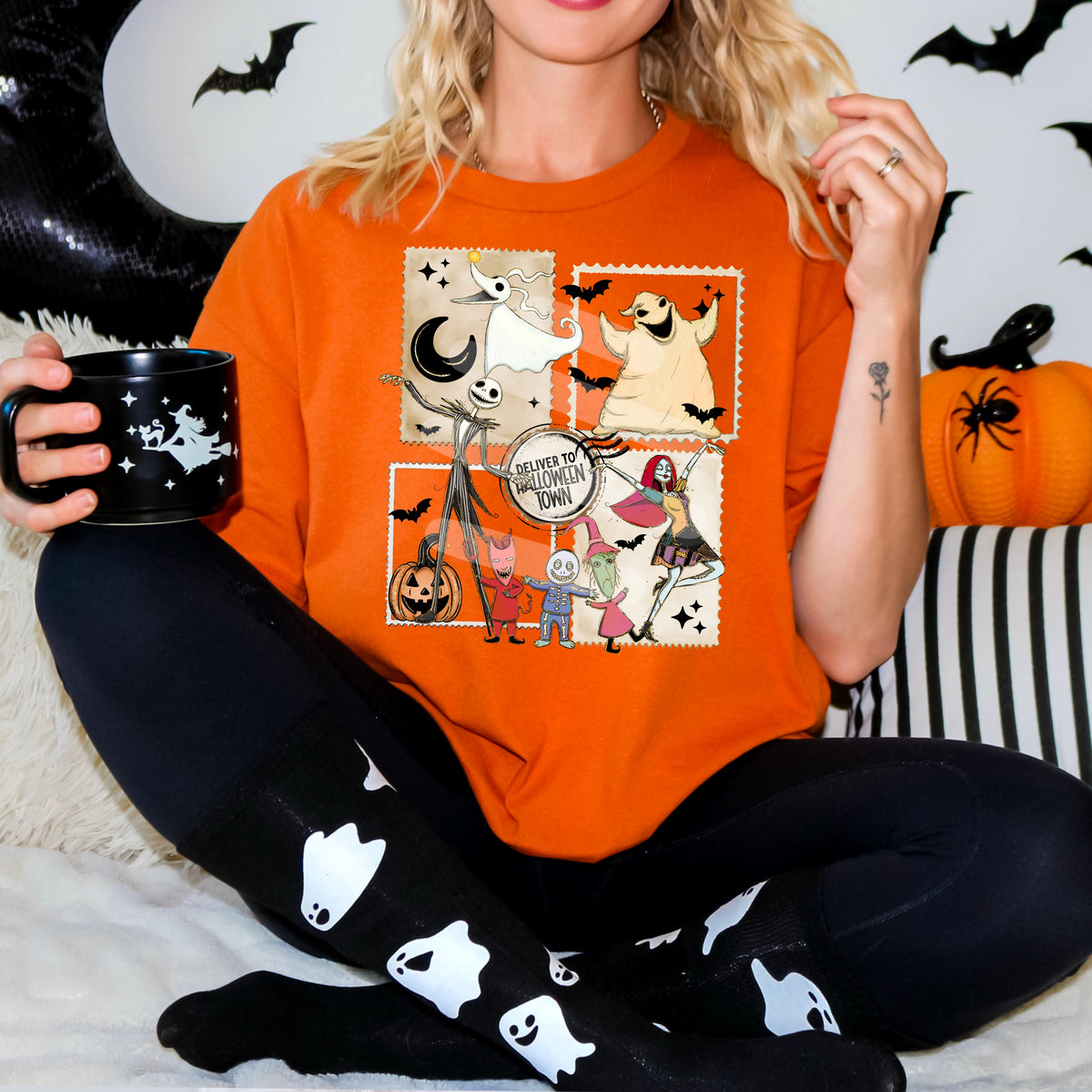 Deliver to halloweentown nightmare halloween stamp exclusive DTF transfer