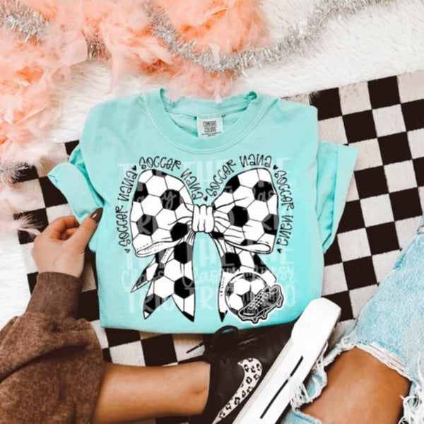 Soccer mom bow 95130 DTF transfer