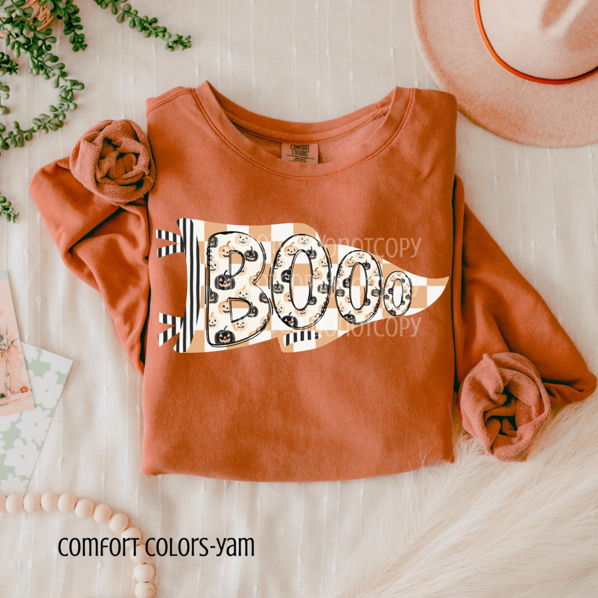 Boo Checker Flag CSG DTF transfer