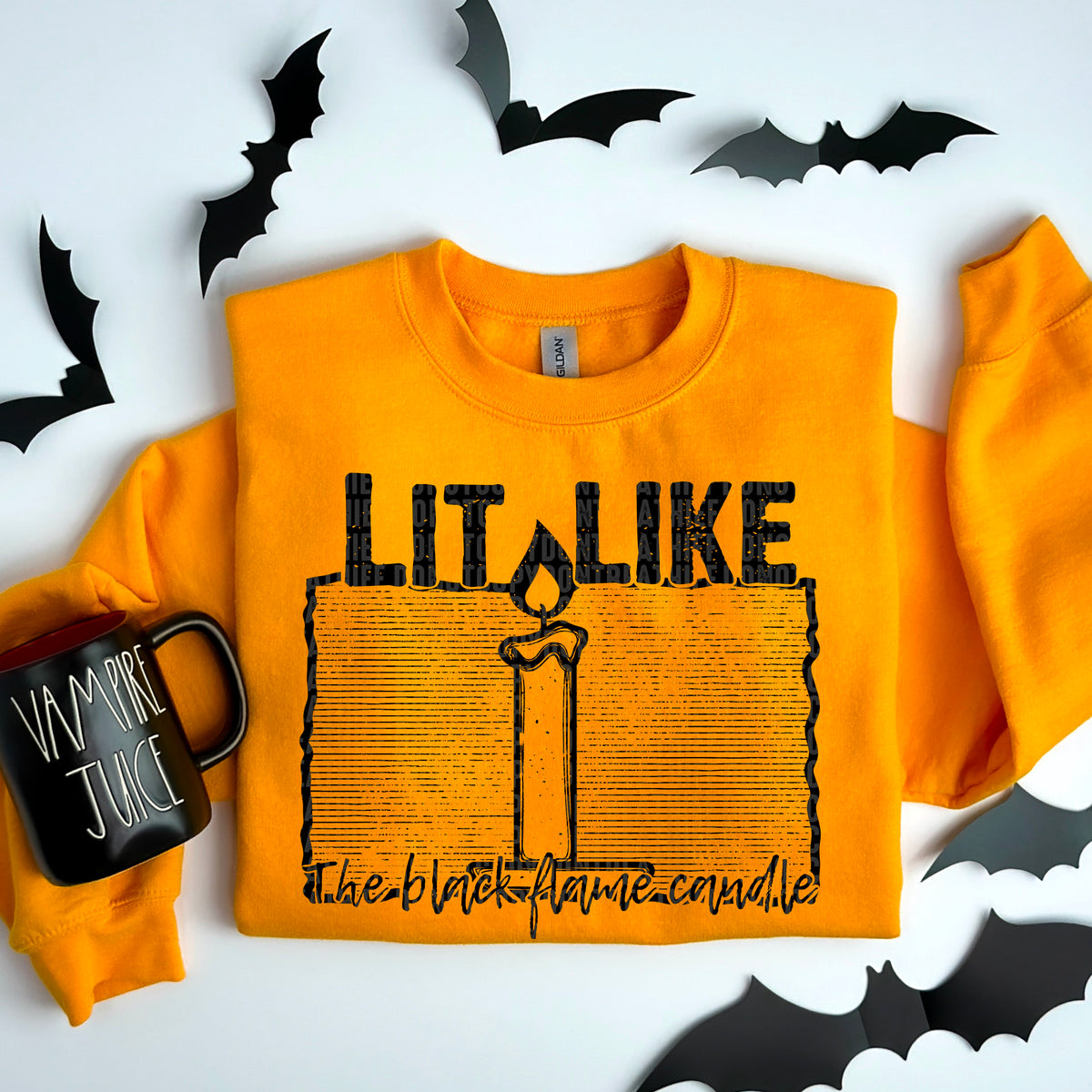 Lit like the black flame candle 103672 DTF transfer