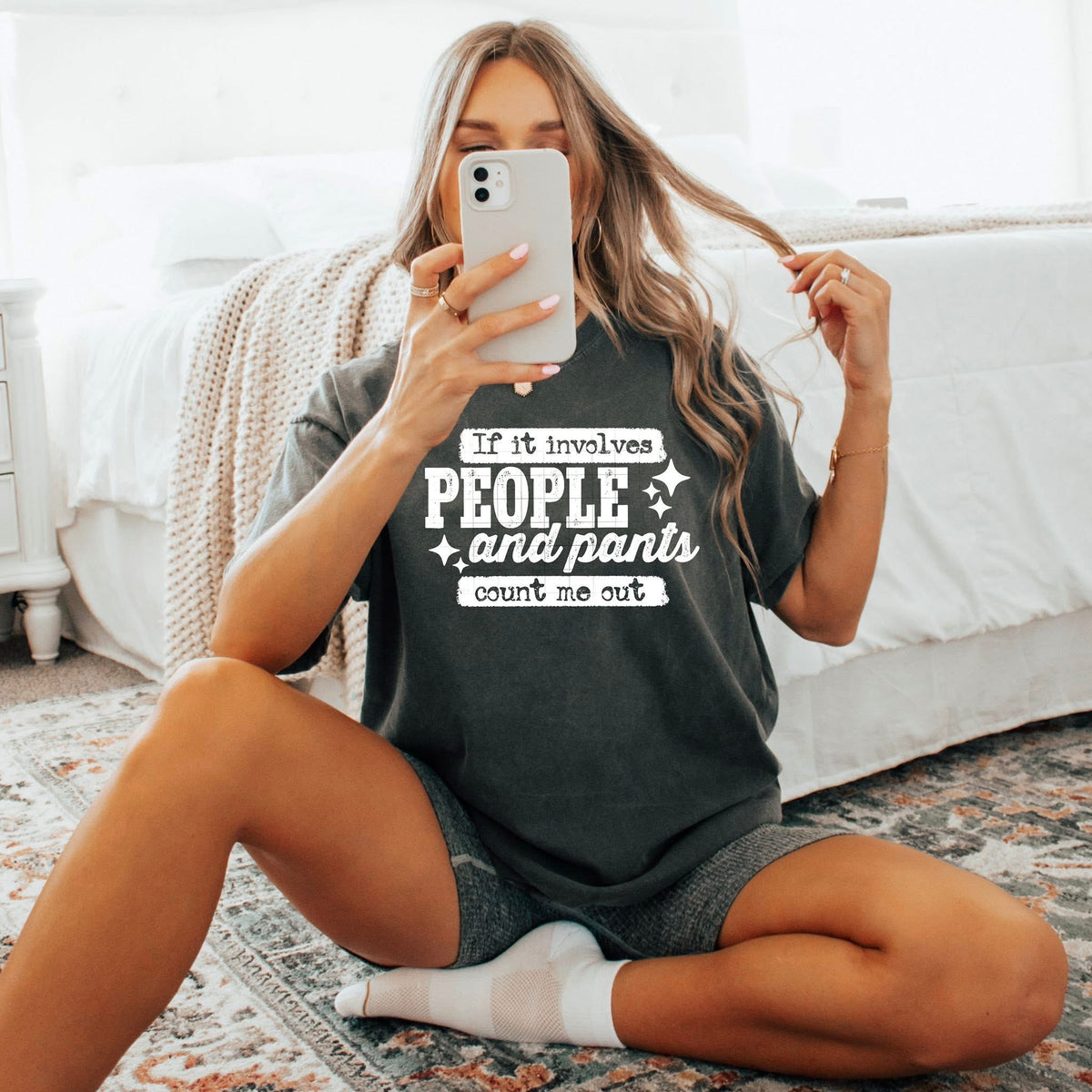 If it involves people and pants count me out WHITE (CSC) DTF Transfer