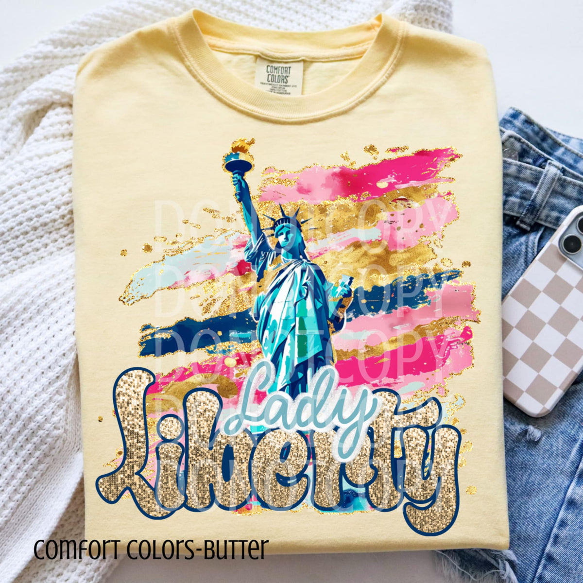 Lady liberty (CSG) 103188 DTF transfer