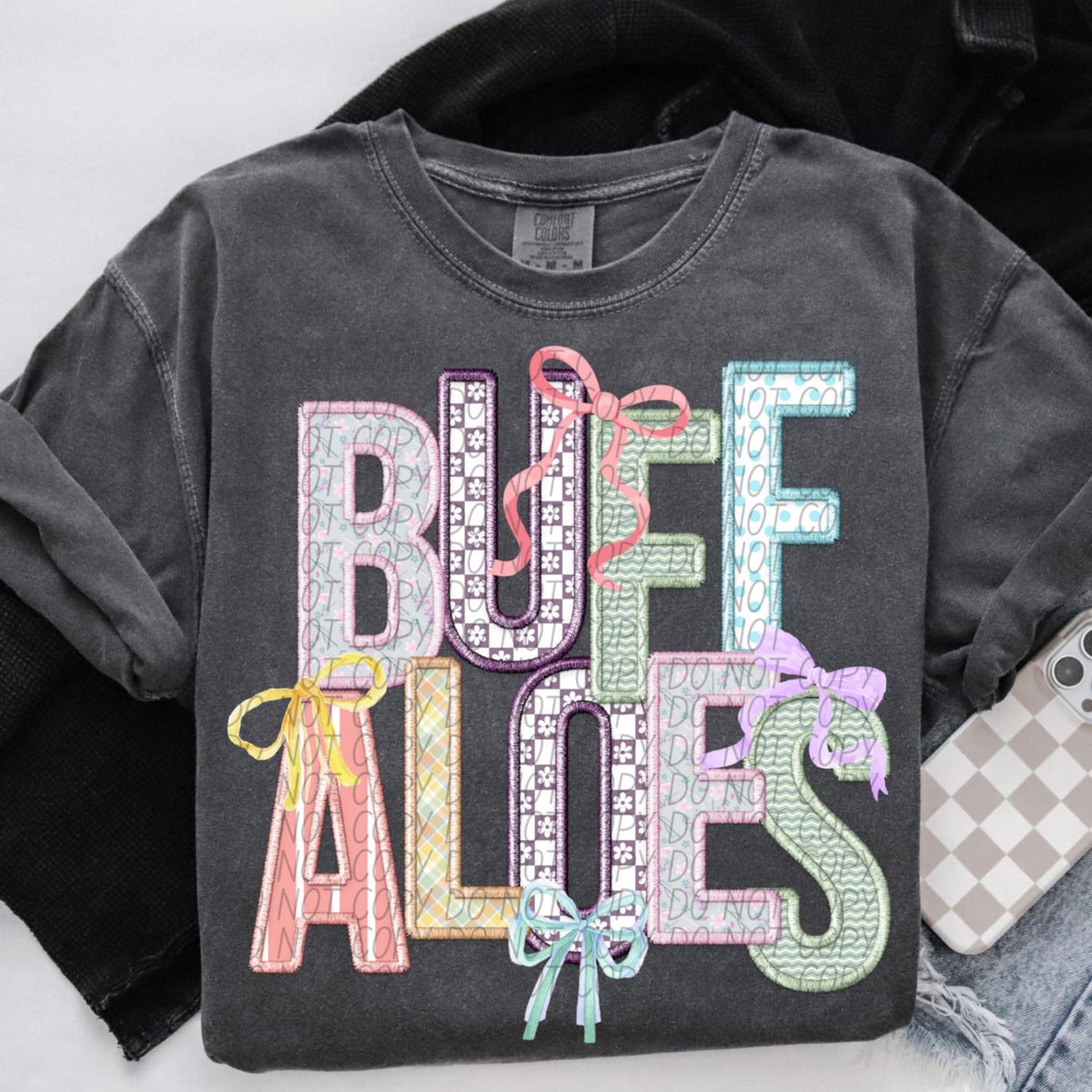 Buffaloes Spring Bow Mascots (CITY) 97121 DTF transfer