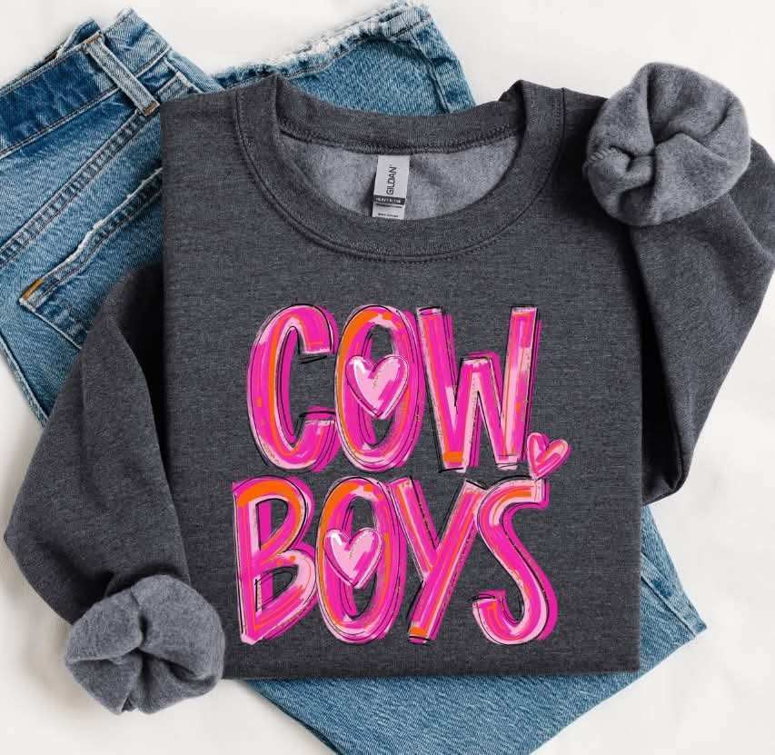 Cowboys pink brushstroke (S&G) 79641 DTF transfer