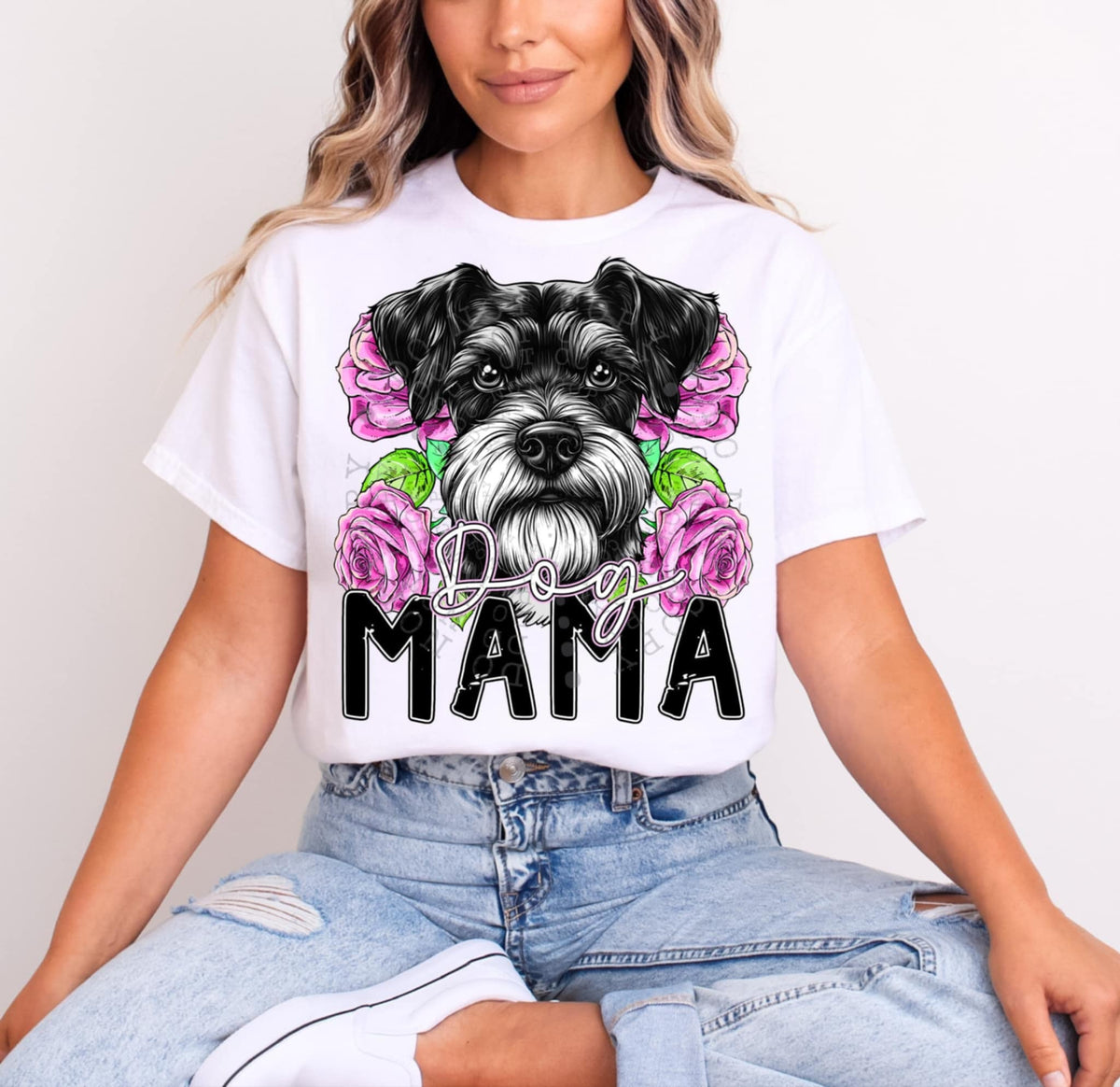 Schnauzer dog mama (C’s) 97357 DTF transfer