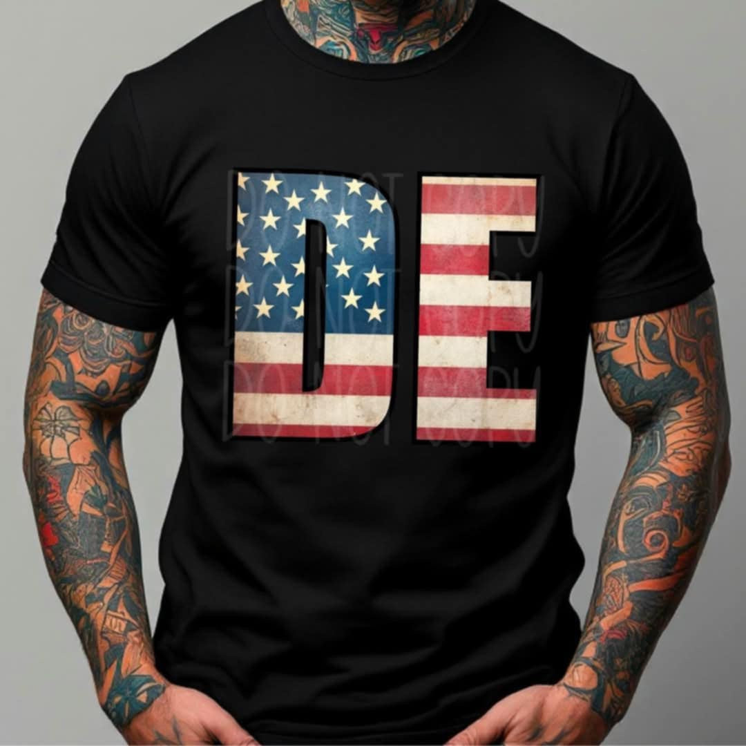 Patriotic States Initials