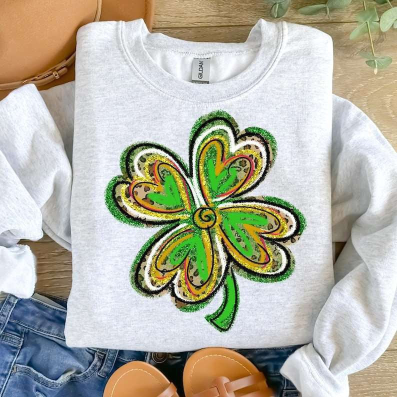 Doodle clover 77607 DTF transfer