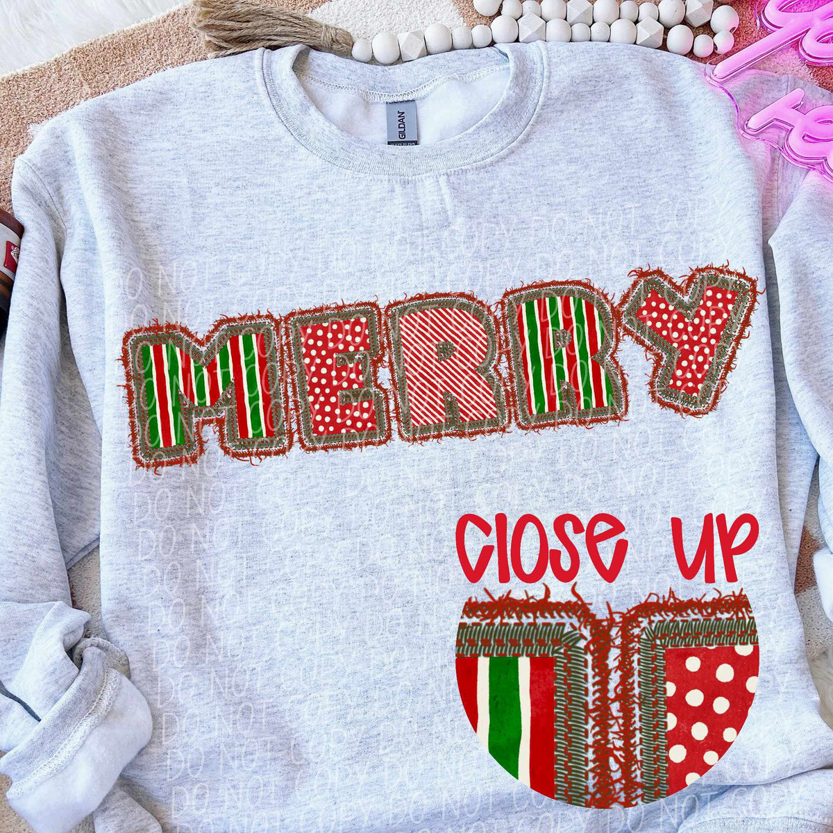 Merry red and green (CITY) 65030 DTF transfer