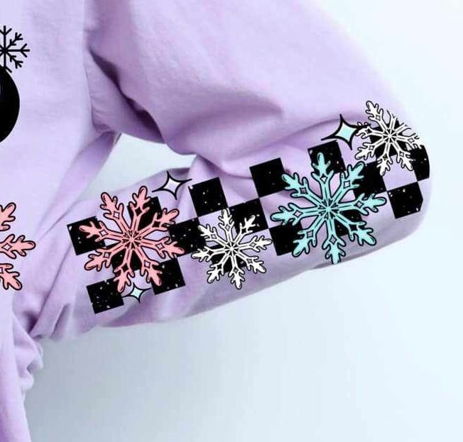 Hello winter pastel sleeve 67808 DTF transfer