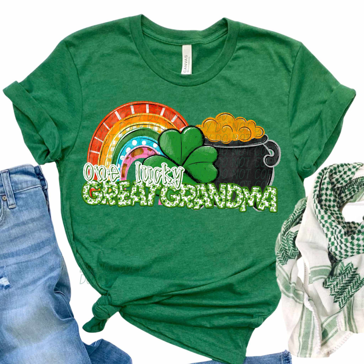 One lucky great grandma (CITY) 84171 DTF transfer