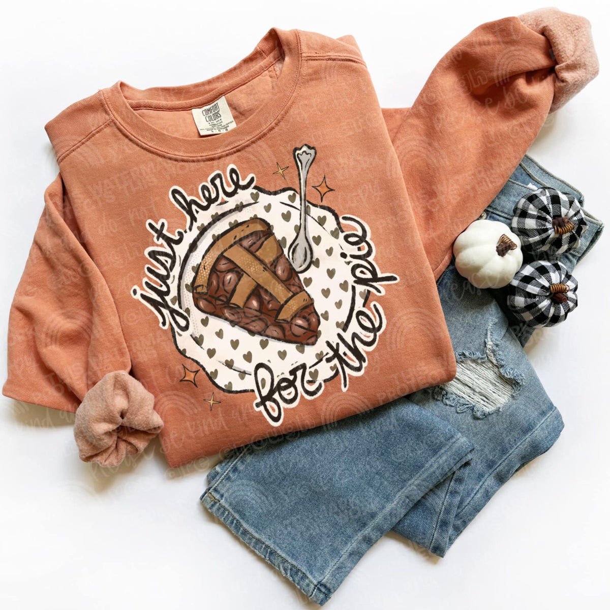 Just here for the pie polka dot  (CMLD) 116691 DTF Transfer