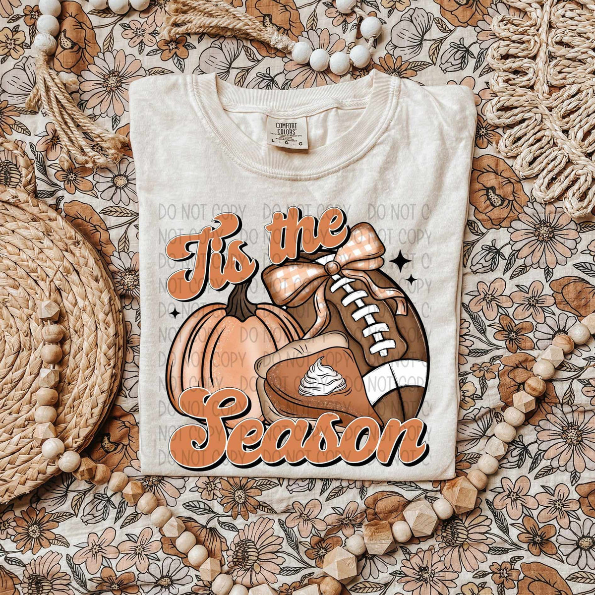 Tis the season pumpkin football pie (SW) 58466 DTF transfer