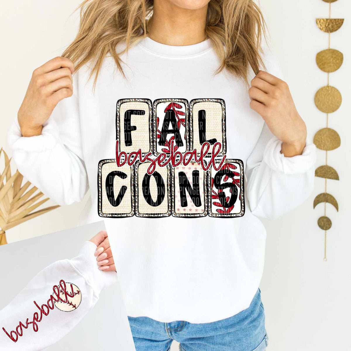 Falcons Baseball FRONT (caplinger) 82593 DTF transfer