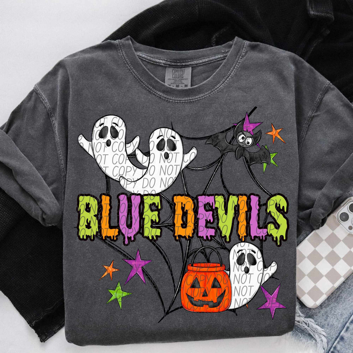 Blue Devils Halloween (City) DTF transfer