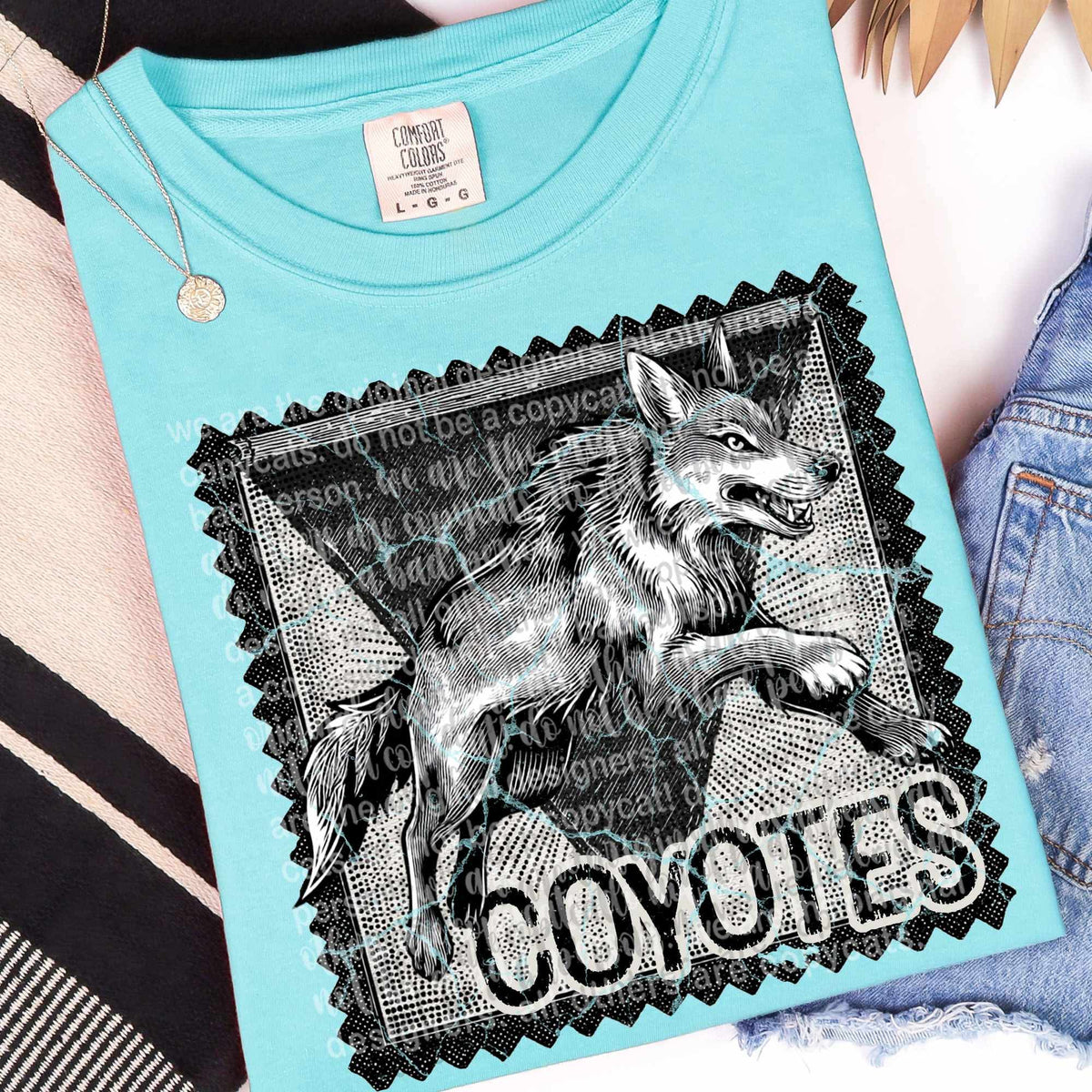 Coyotes vintage stamp (TTD) DTF transfer