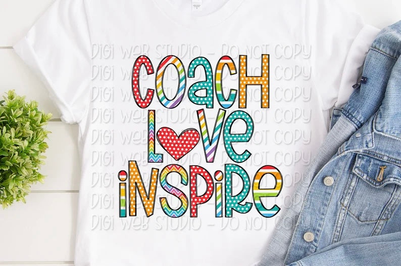 Coach love inspire 85721 DTF transfer
