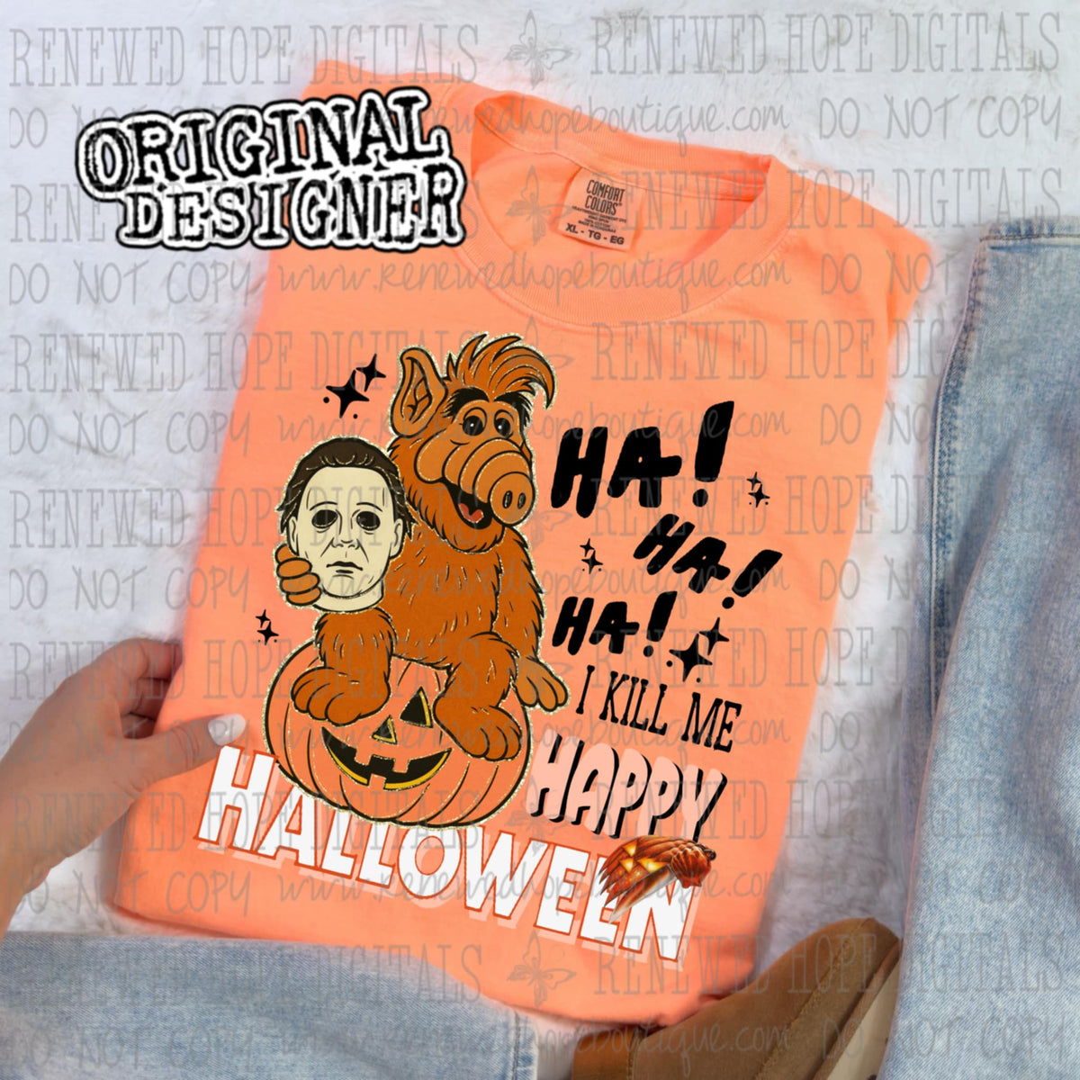 I Kill Me Happy Halloween monster mike (renewed) DTF transfer