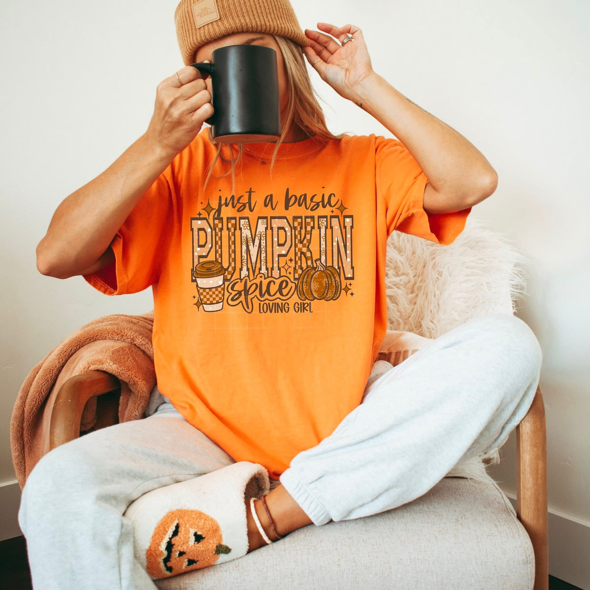 Pumpkin Spice Loving GIRL (brown words) CSC DTF transfer