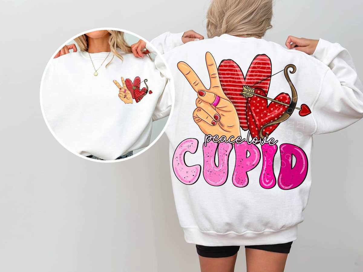 Peace love Cupid BACK ONLY 67782 DTF transfer