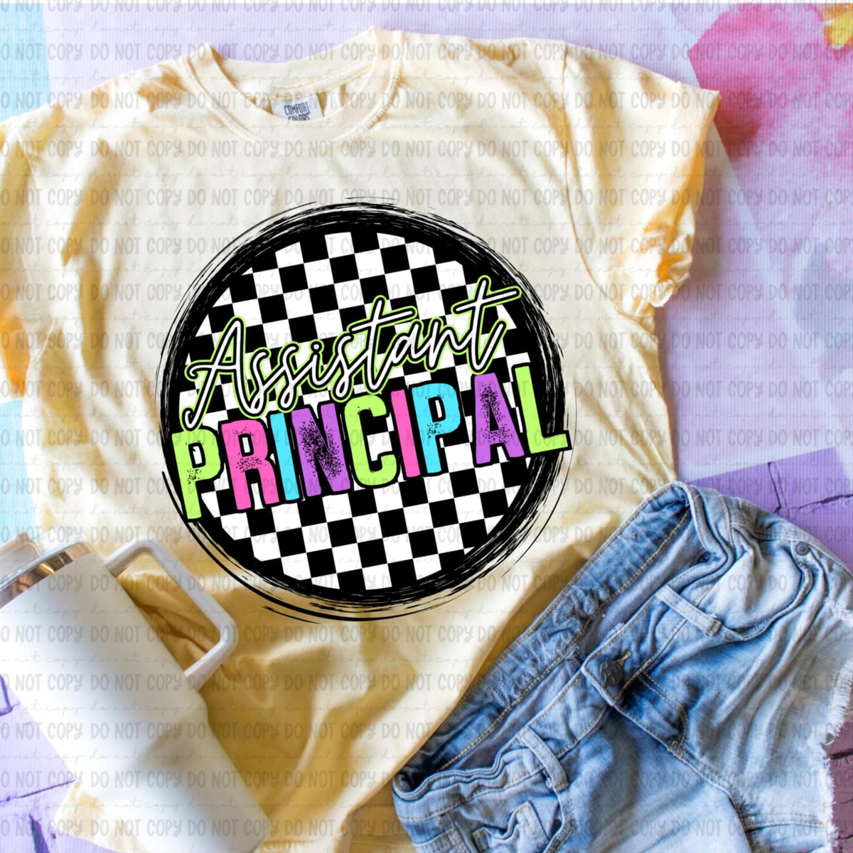 Assistant principal retro circle GIRL 106555 DTF transfer