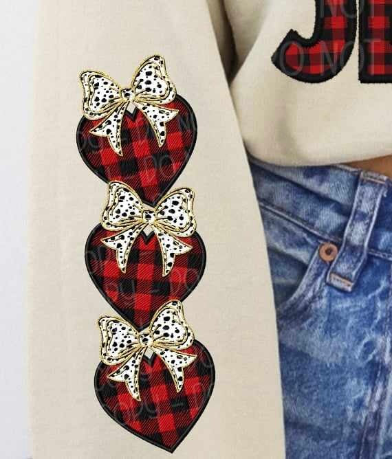 Love like Jesus plaid sleeve 73283 DTF transfer