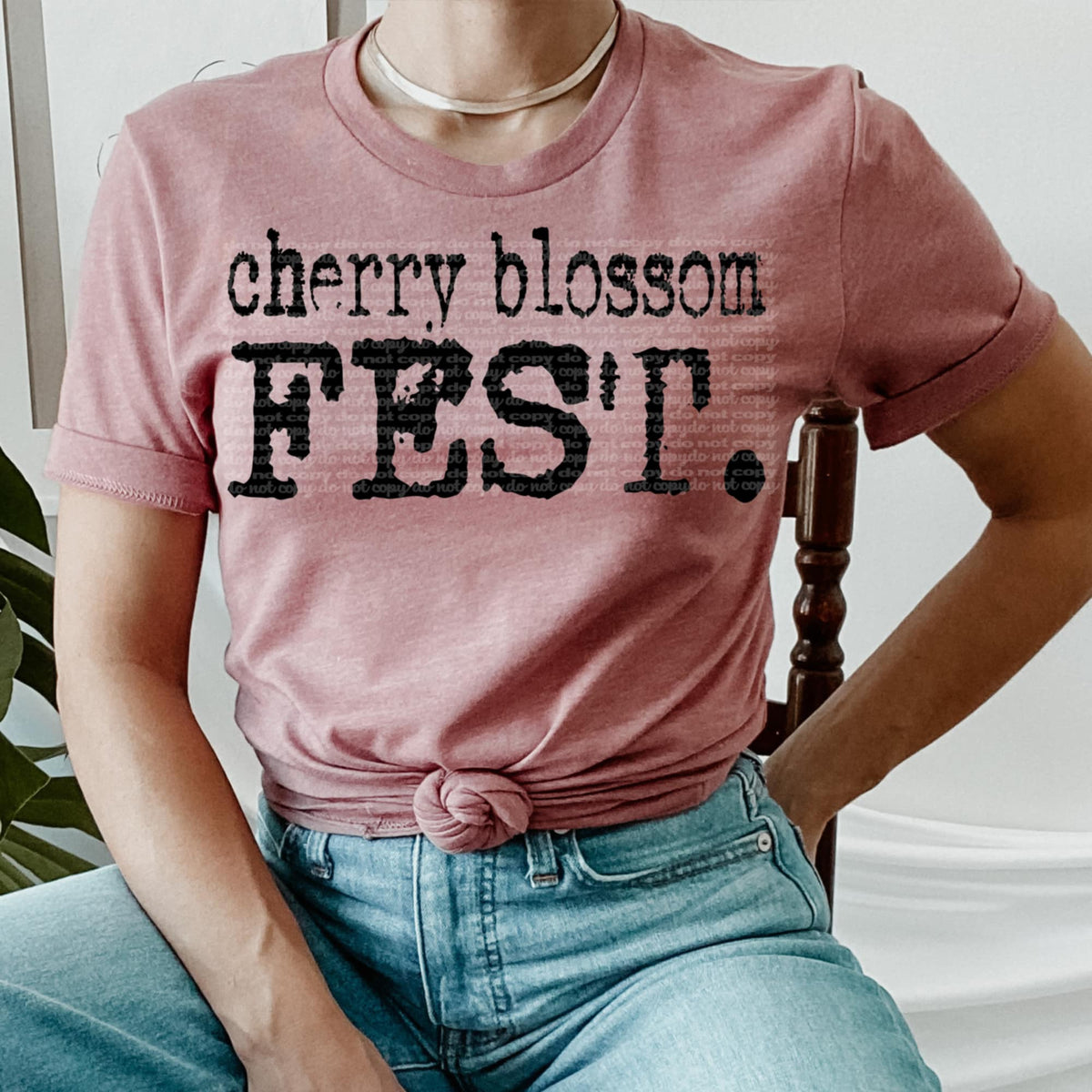 Cherry blossoms fest. (TTD) 95859 DTF transfer