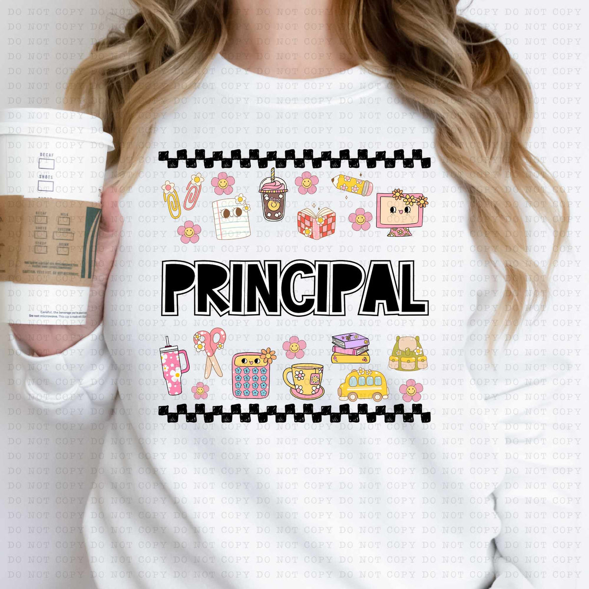 Principal retro teacher items (ECHT) 53662 DTF transfer