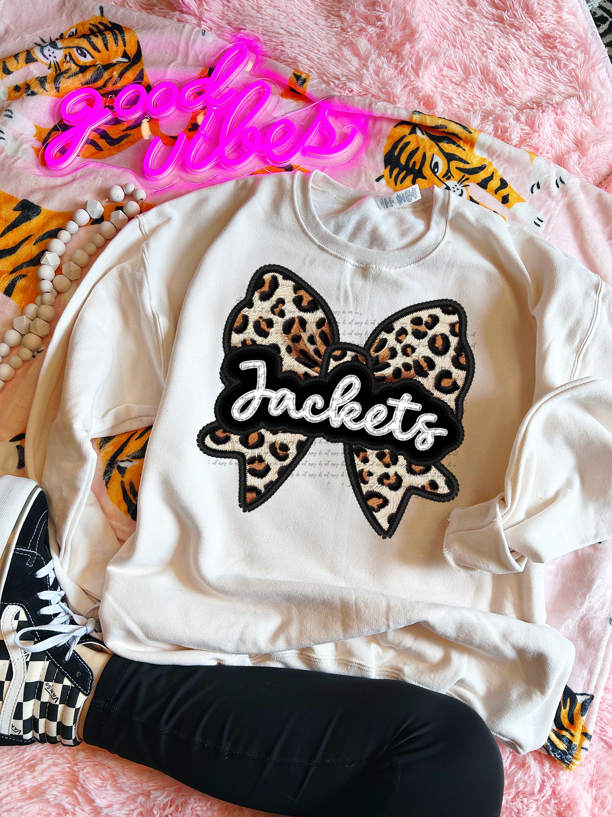 Jackets Faux Embroidery Bow 30493 DTF transfer