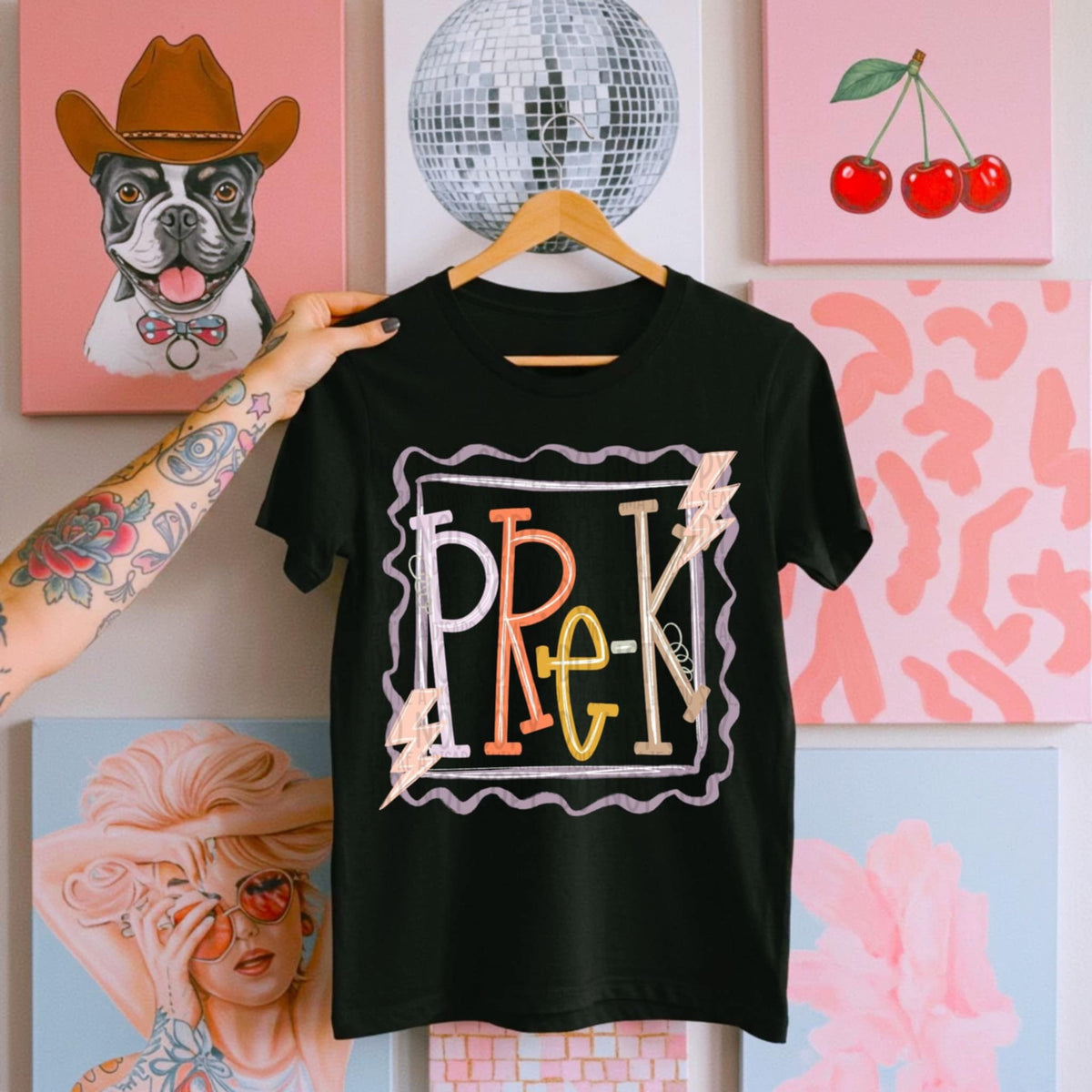 Pre-K doodle stamp (SWD) 107488 DTF transfer