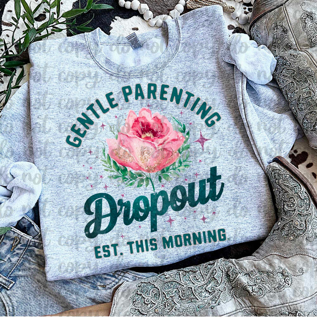Gentle parenting dropout (vintage) 60737 DTF transfer